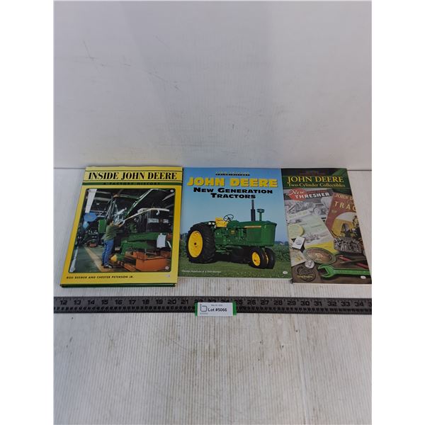 (3) John Deere Books (Inside the Factory, New Generation, Collectibles)