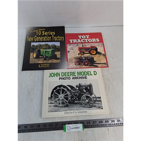 (3) Tractor Books (John Deere & Toy Tractors)
