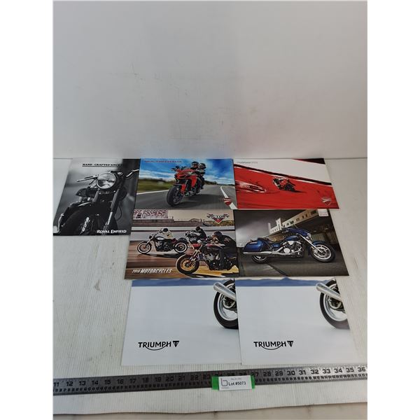 (7) Promotional Booklets for Various Motorcycle Companies