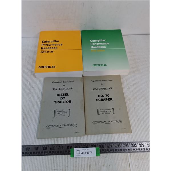 (4) Caterpillar Performance Handbooks & Product Manuals