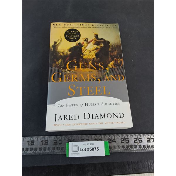 "Guns, Germs & Steel - The Fates of Human Societies" Soft Cover Book by Jared Diamond