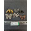 Image 1 : (6) Costume Jewelry Brooches