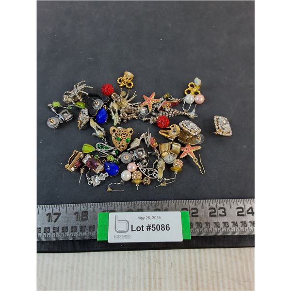 Assorted Costume Jewelry Ear Rings including Many Sets