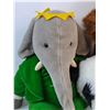 Image 2 : (3) Plush Toys (Babar, Panda, Monkey)