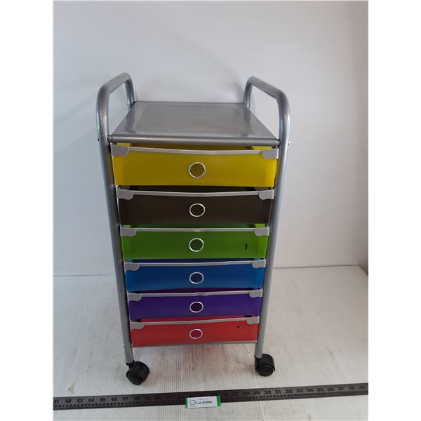 6-Drawer Rolling Organizer - 27x13x15"