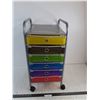 Image 1 : 6-Drawer Rolling Organizer - 27x13x15"