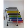 Image 2 : 6-Drawer Rolling Organizer - 27x13x15"