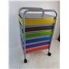 Image 3 : 6-Drawer Rolling Organizer - 27x13x15"