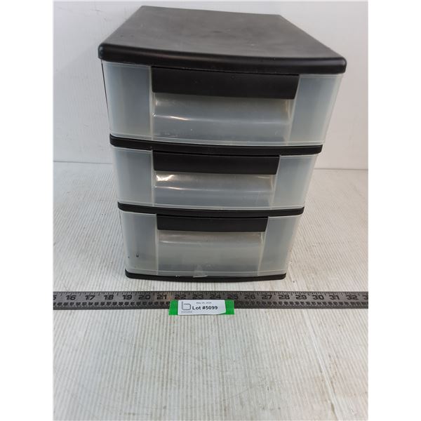 3-Drawer Storage Box - 10x13x13"