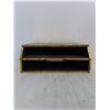 Image 3 : Vintage Textured Brass Covered Magazine Holder - 15x12x6"
