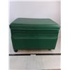 Image 1 : Faux Leather Rolling Ottoman w/ Storage - 23x17x16" - Pickup Only