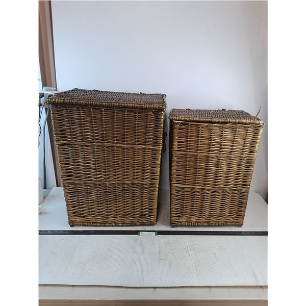 Wicker Hampers - Largest is 23x15x17" - Pickup Preferred