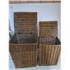Image 2 : Wicker Hampers - Largest is 23x15x17" - Pickup Preferred