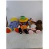 Image 2 : (4) Plush Toys (Duck, Golf Clown, Rabbit, Lamb)