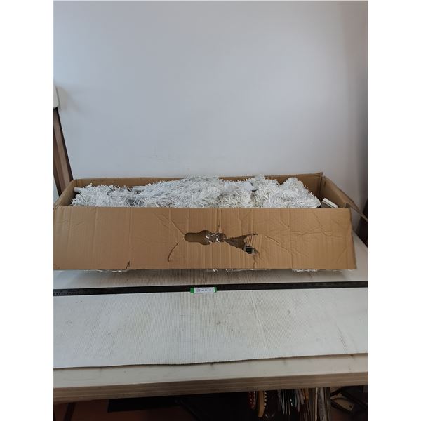 Holiday Time 6.5' Pre-Lit Paxton White Pine Christmas Tree - 38" Box Length - Cannot Ship