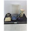 Image 1 : Assorted Mostly Irish Vintage Dishes & Vases, Plastic Tote