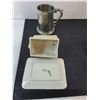 Image 2 : Assorted Mostly Irish Vintage Dishes & Vases, Plastic Tote