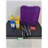 Image 1 : (6) Chisels, Sealed Liquid Plastic Compound, Plastic Tote