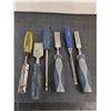 Image 3 : (6) Chisels, Sealed Liquid Plastic Compound, Plastic Tote