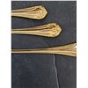 Image 2 : Vintage Hampton Stainless 65-Piece Gold-Plated Flatware w/Hardwood Case