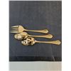 Image 3 : Vintage Hampton Stainless 65-Piece Gold-Plated Flatware w/Hardwood Case