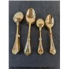 Image 5 : Vintage Hampton Stainless 65-Piece Gold-Plated Flatware w/Hardwood Case