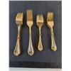 Image 6 : Vintage Hampton Stainless 65-Piece Gold-Plated Flatware w/Hardwood Case
