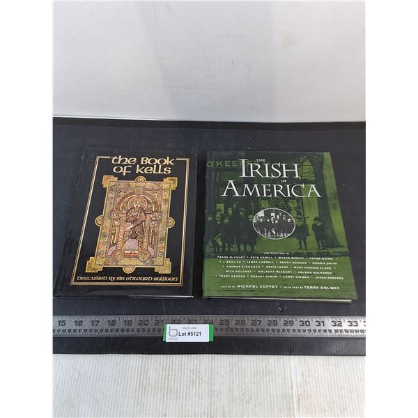 (2) Irish Books (The Book of Kells & The Irish in America)