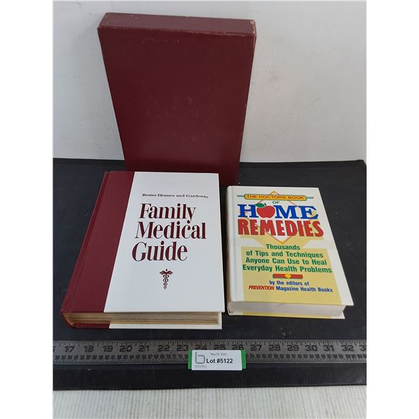 (2) Medical Books (Family Guide & Home Remedies)