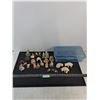 Image 1 : Assorted Ceramic & Resin Animal Ornaments, Plastic Tote