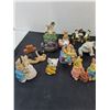 Image 2 : Assorted Ceramic & Resin Animal Ornaments, Plastic Tote