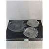 Image 1 : Vintage 9-Piece Set of "Arcoroc France" Glass Fish Plates