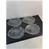Image 3 : Vintage 9-Piece Set of "Arcoroc France" Glass Fish Plates