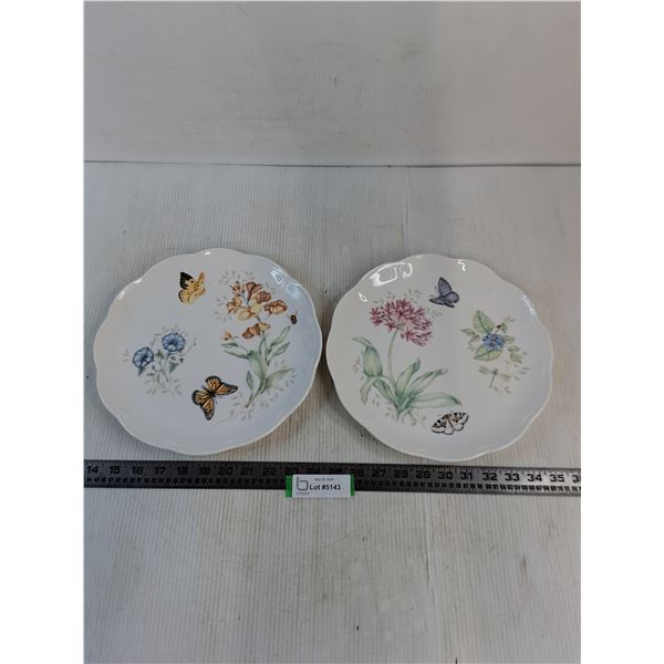 (2) Lenox 11" Decorative "Butterfly Meadow" Plates