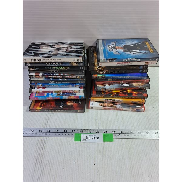 (20) DVD, Twilight, Inside Man, Hunger Games, Shaun of the Dead