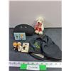 Image 1 : Misc. Items. Empty Oakley Glass Case Figurines, Hat