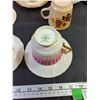 Image 3 : (9) Bone China Tea Cups & Saucers