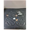 Image 4 : Misc Items. Exercise Ball & Pump, Clock, Rivets, Badges. Untested