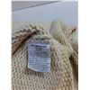 Image 3 : Cream Handknit, Women, Hooded Wool Sweater, some staining