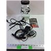 Image 1 : Misc Household Items. Water Jug Glass. Various Power Cords, Ultrasonic Animal Alert
