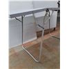 Image 3 : * Rousseau Metal Inc. Folding Metal Table, Approx.  24x30" closed 24x 60" open Excellent Condition