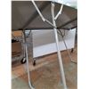 Image 5 : * Rousseau Metal Inc. Folding Metal Table, Approx.  24x30" closed 24x 60" open Excellent Condition