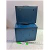 Image 2 : (2) Metal Compartment Storage Boxes  w/. Drawers Akon-Mills