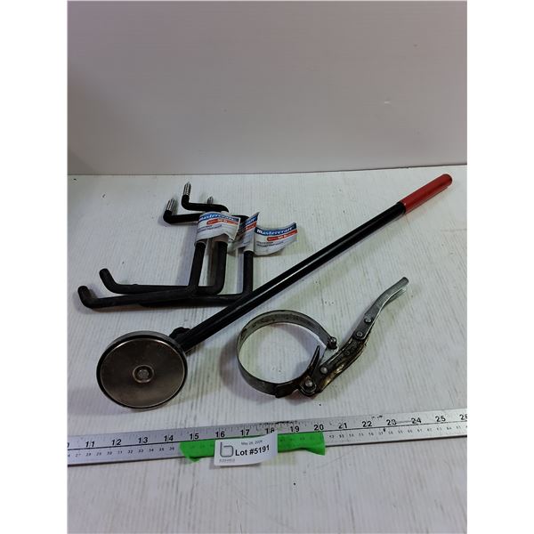 Misc Tools. Magnet. Utility Hooks. Oil Filter Wrench