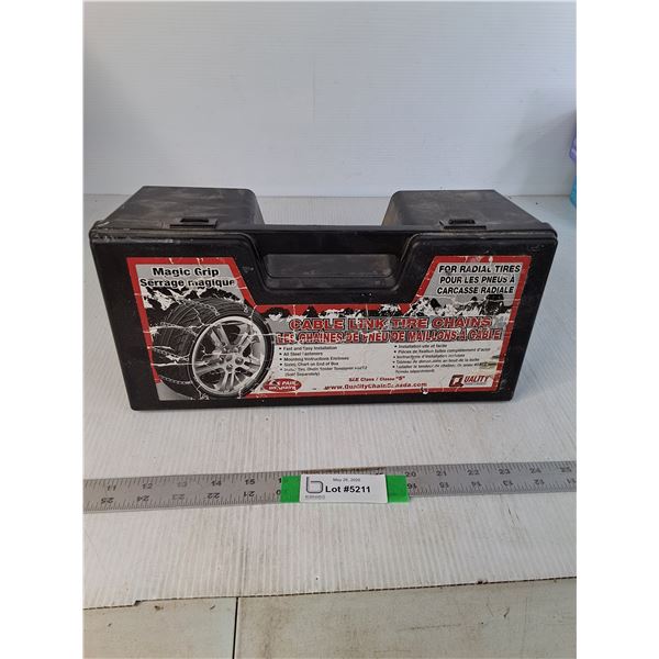 (2) Quality Chain Cable Link & Tire Chains