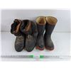 Image 1 : (2) Pairs of Rubber Boots - Size 10 & 8