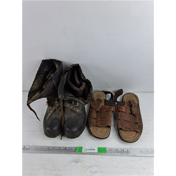 Rubber Boots & Sandals - Size 9M