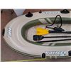 Image 2 : *Voyager Inflatable Boat with Paddles & Aid Pump, PICKUP ONLY, Holds Air