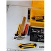 Image 2 : Cambril Plastic Tool Box, Sockets, Utility Knifes, Hammer, Pliers, Wire Brush, Misc