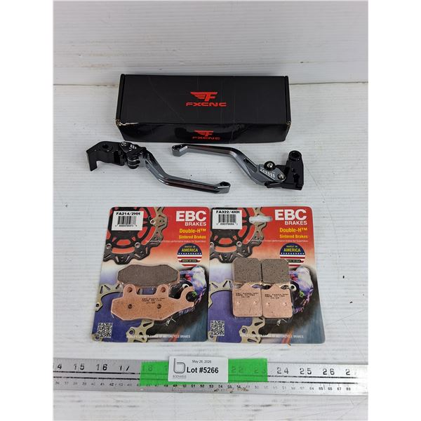 FXCNC Bike Brake/Clutch Levers, EBC Brakes Double H Sintered Brake Pads